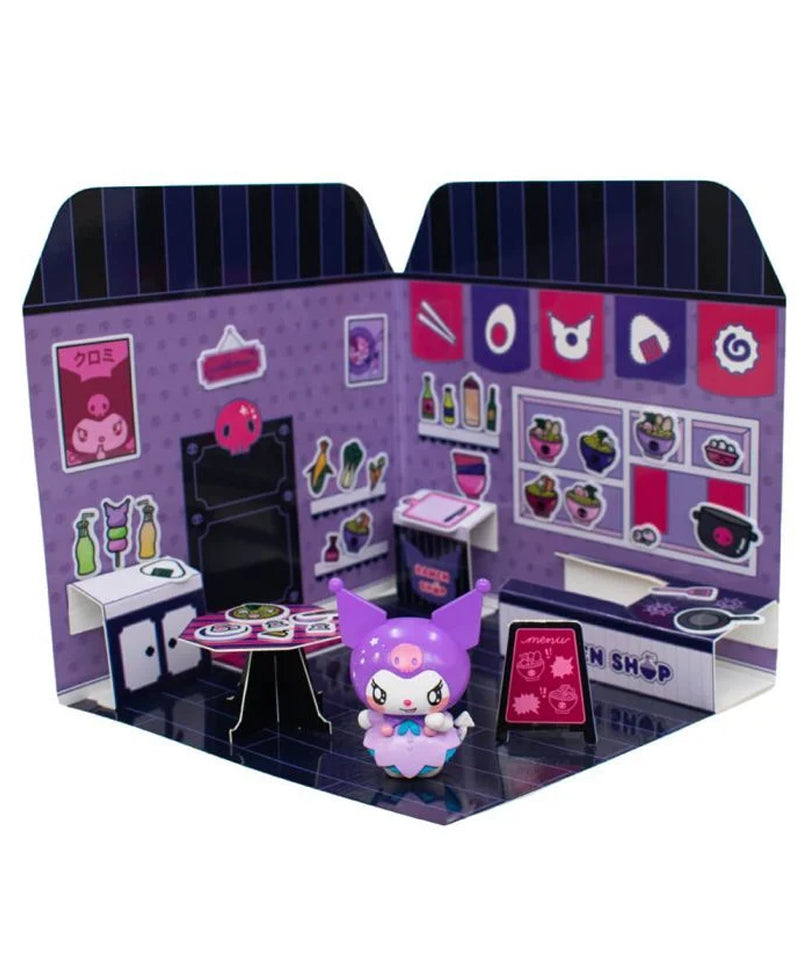Hello Kitty Sticker House - Ramen Restaurant Kuromi 6 cm