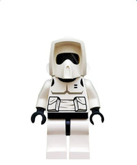 Imperial Scout Trooper - Printed Black Head, Dark Bluish Gray Torso Print