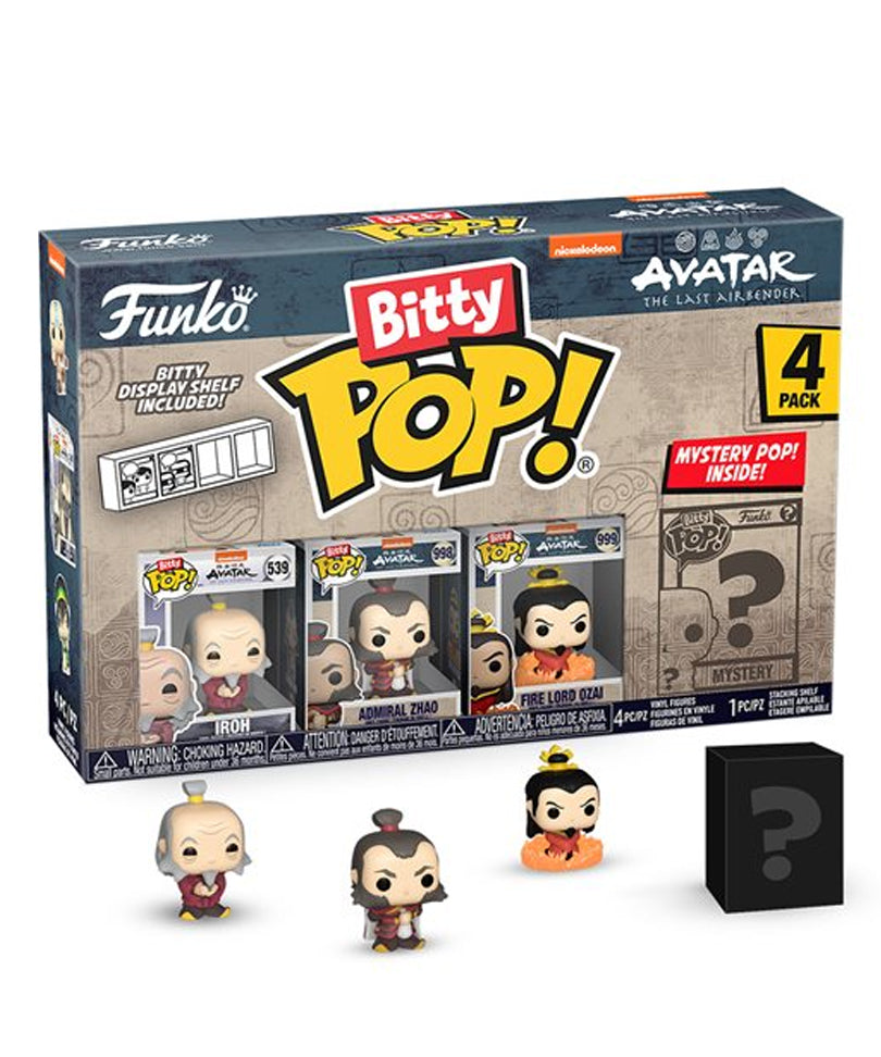 Iroh / Admiral Zhao / Fire Lord Ozai / Mystery Bitty (4-Pack)