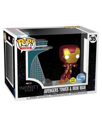 Avengers Tower & Iron Man (Glow in the Dark) Damaged Box