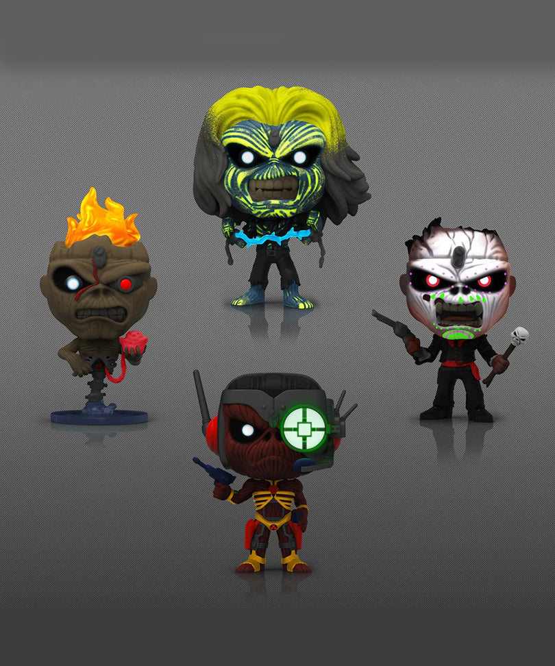 Live After Death / Seventh Son / Nights of the Dead / Somewhere in Time Eddie (4-Pack) (Glow in the Dark)