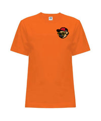 Maglietta Bambini Personalizzabile in Cotone Resistente Arancione - JHK