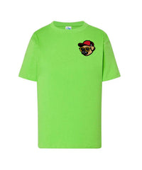 Maglietta Bambini Personalizzabile in Cotone Resistente Verde Lime - JHK