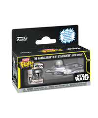 The Mandalorian in N1 Starfighter (with Grogu) Bitty POP! Rides