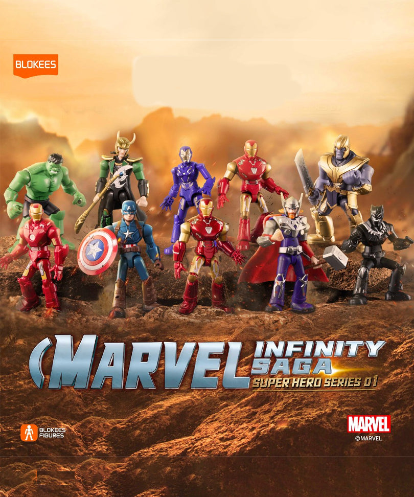 Marvel Blokees Plastic Model Kit The Infinity Saga Galaxy Version 01 - Blind Box