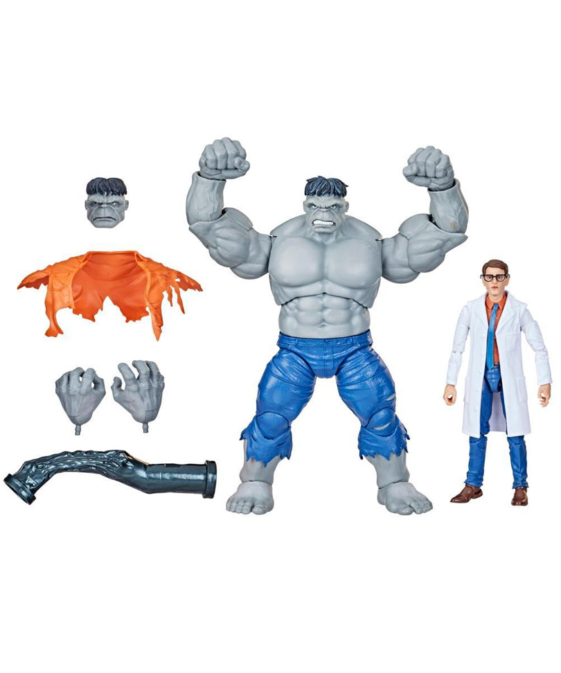 Marvel Legends - Gray Hulk vs Bruce Banner Action Figure 2-Pack