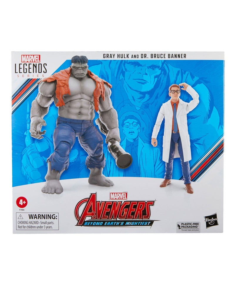Marvel Legends - Gray Hulk vs Bruce Banner Action Figure 2-Pack