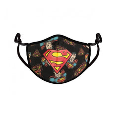 Mascherina Regolabile Brandizzata DC Comics Superman Emblema