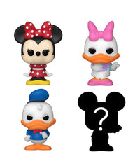 Minnie Mouse / Daisy Duck / Donald Duck / Mystery Bitty (4-Pack)