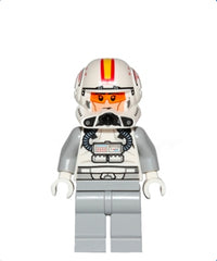 Clone Trooper Pilot (Phase 2) - Light Bluish Gray Arms and Legs, Light Nougat Head