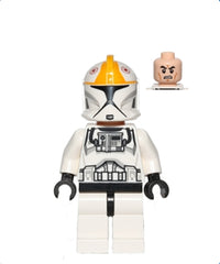 Clone Trooper Pilot (Phase 1) - Bright Light Orange Markings, Scowl