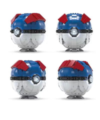Pokémon Mega Construx Wonder Builders Construction Set Jumbo Great Ball 13 cm
