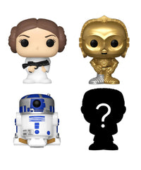 Princess Leia / C-3PO / R2-D2 / Mystery Bitty (4-Pack)