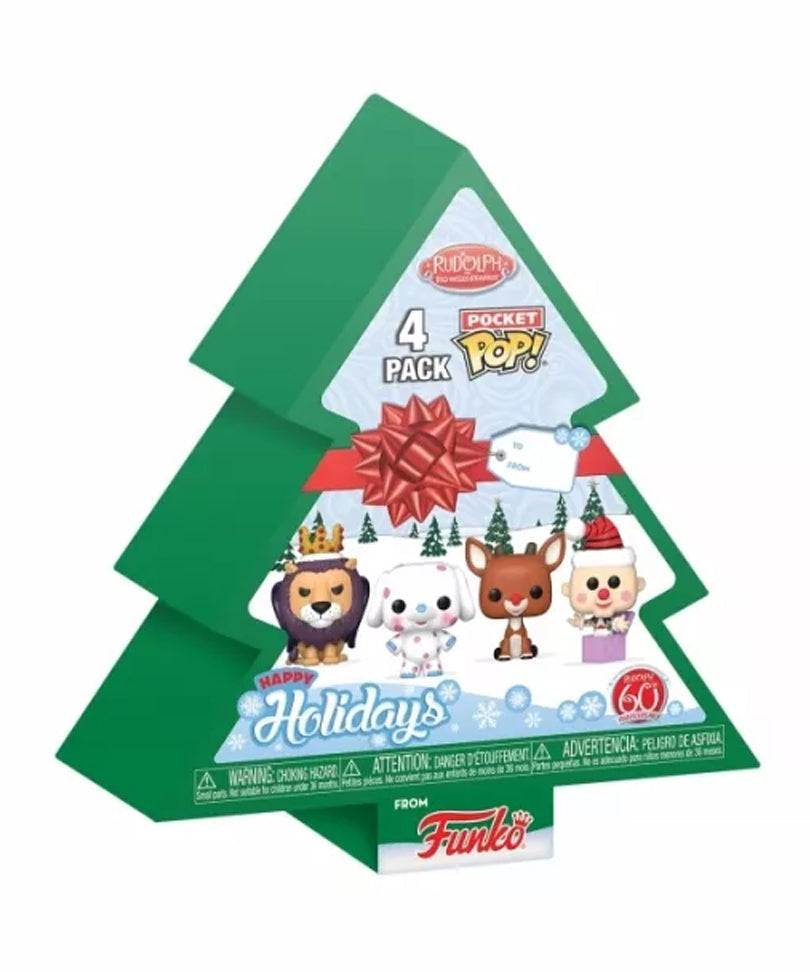 Rudolph 4-Pack Pocket POP! Happy Holidays