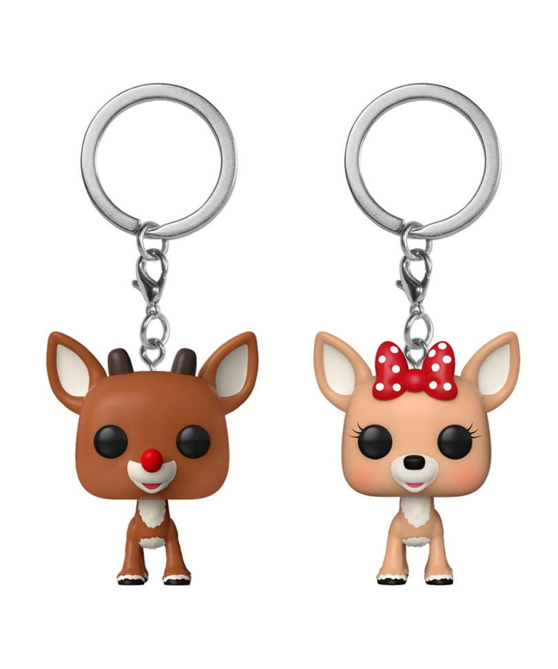Rudolph & Clarice (2-Pack) Keychains