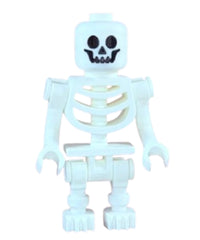 Scheletro Minecraft stile LEGO 3D