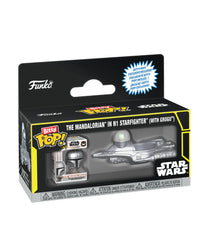 The Mandalorian in N1 Starfighter (with Grogu) Bitty POP! Rides