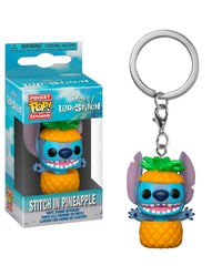 Stitch in Pineapple Keychain