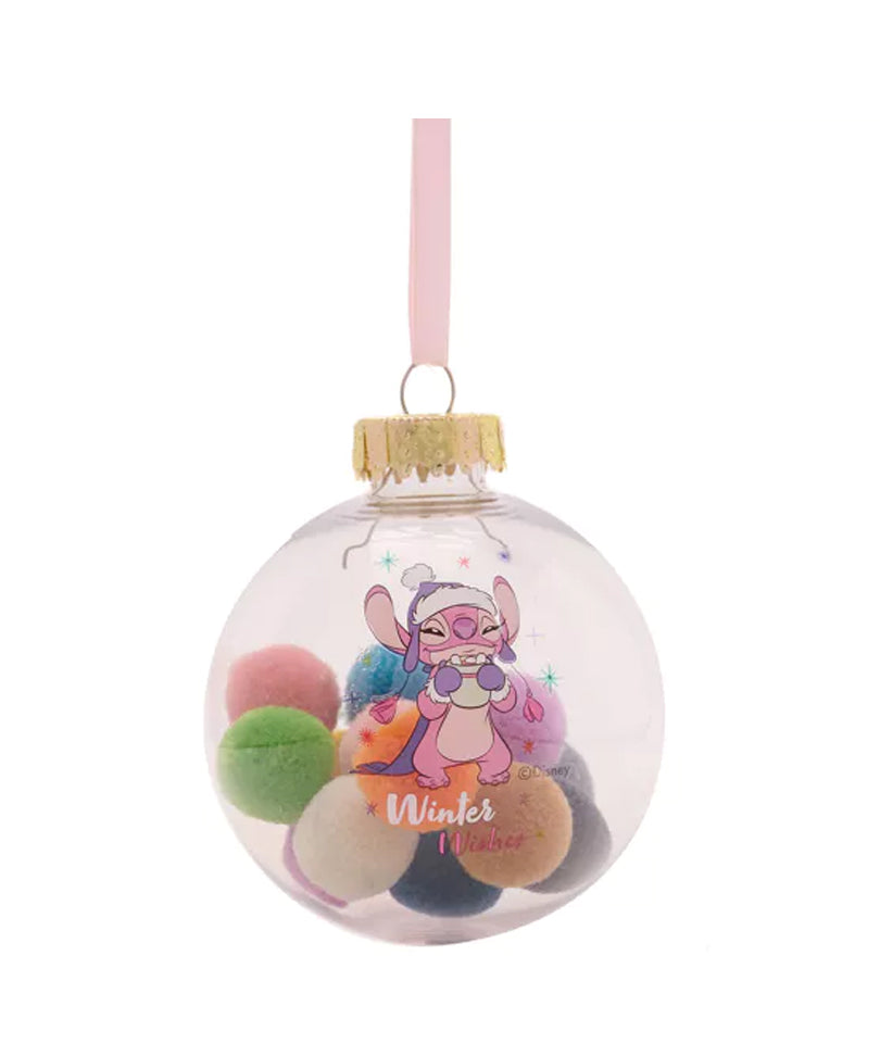 Stitch - Set of 7 Xmas Pom Poms Baubles
