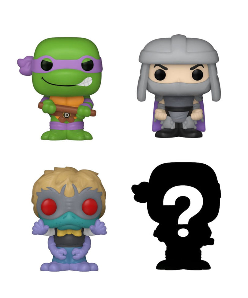 Donatello / Shredder / Baxter Stockman / Mystery Bitty (4-Pack)