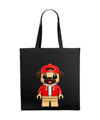 Tote Bag in Cotone Nera - Cottonel Colour+