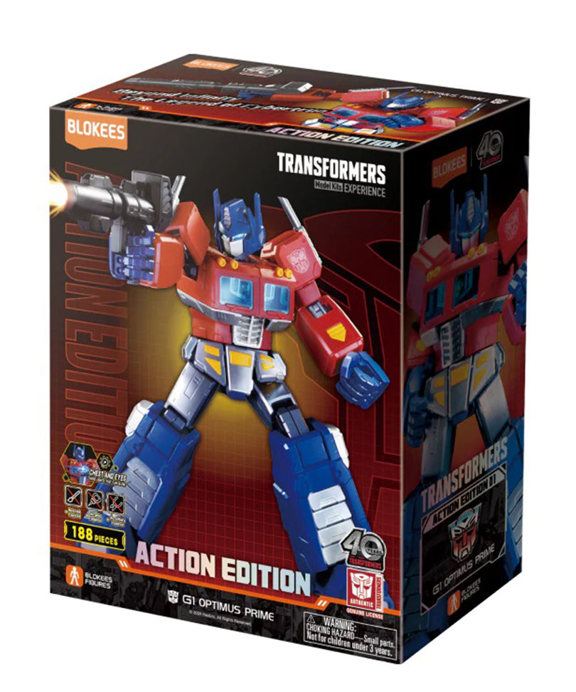 Transformers Blokees Plastic Model Kit Action Edition 01 G1 Optimus Prime