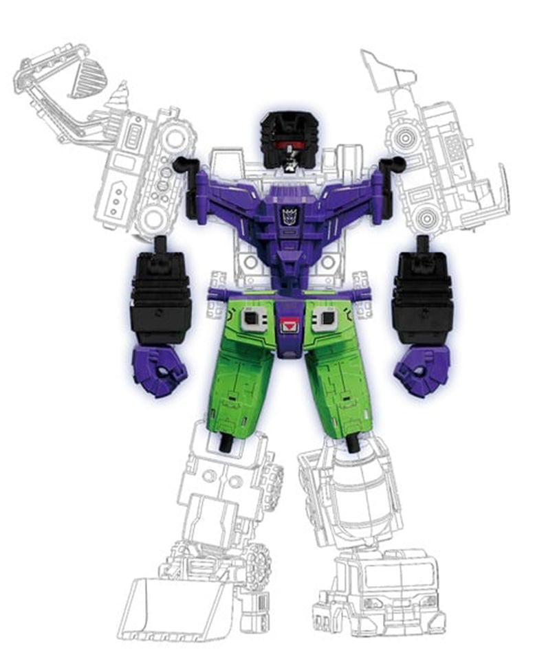Transformers Blokees Plastic Model Kit Defender Version Devastator Combining Accessory