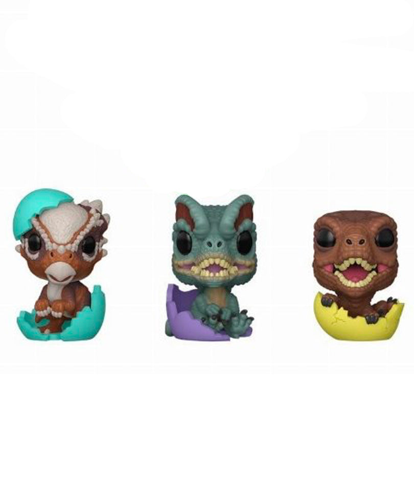 Velociraptor Hatchling / Dilophosaurus / Stygimoloch Hatchling (3-Pack)
