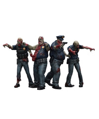 Zombie Dark Source - Action Figures 4-Pack Police (Male) 8 cm