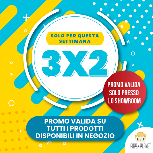 Per tutta la settimana 3X2 su tutti i prodotti Funko (PROMO OFFLINE)