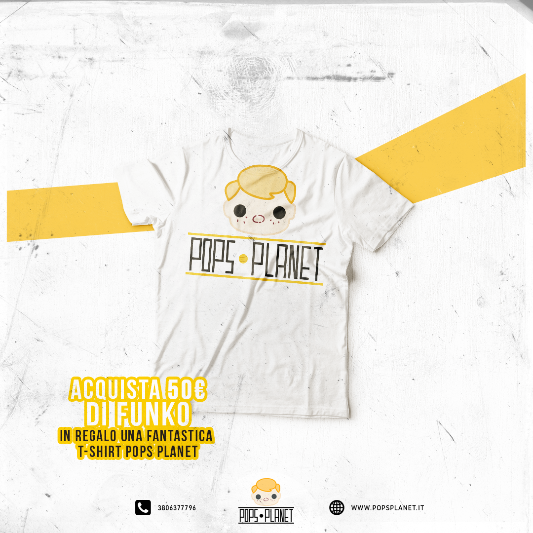 Acquista almeno 50,00 Euro di POP e ricevi in omaggio l'esclusiva T-Shirt Limited Edition