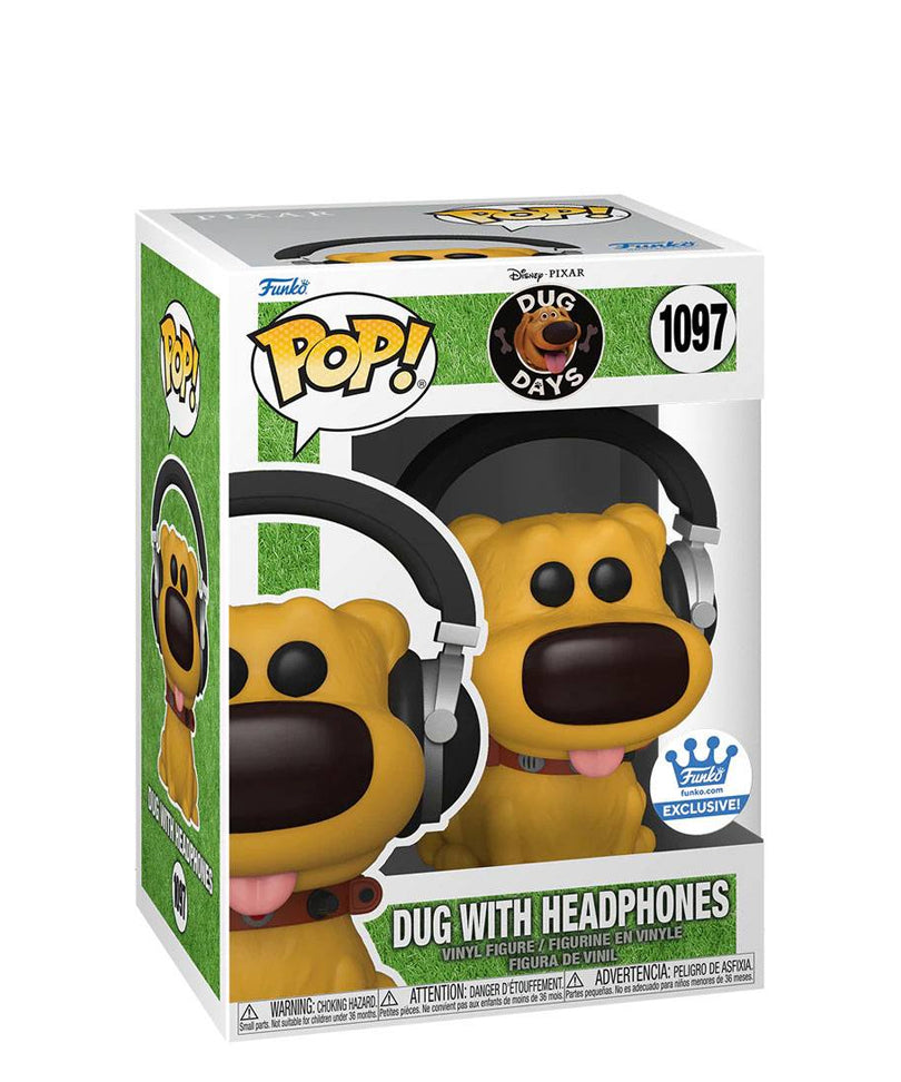 Dug with Headphones