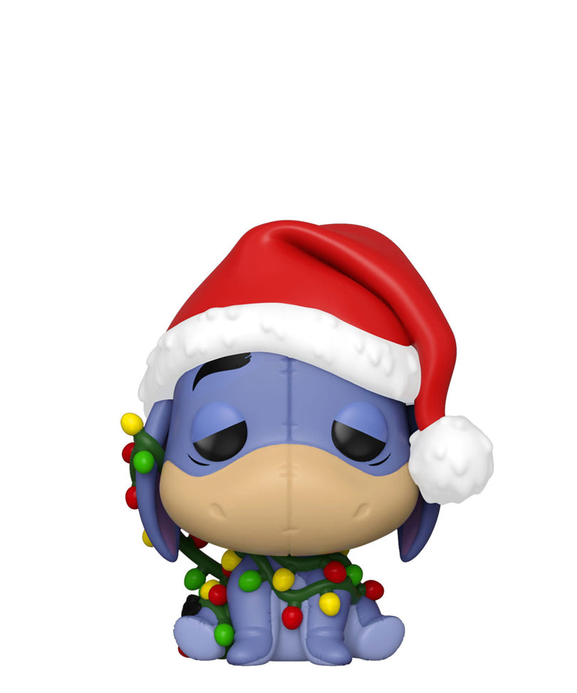 Eeyore in Santa Hat with Christmas Lights