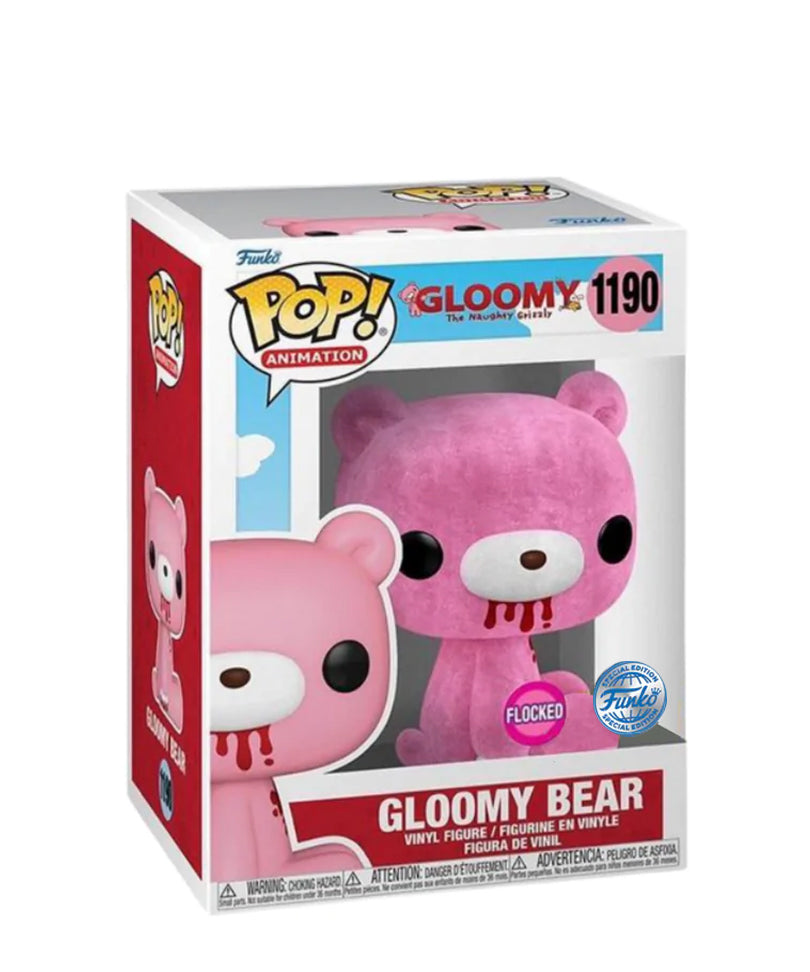 Gloomy Bear (Flocked) (Pink)