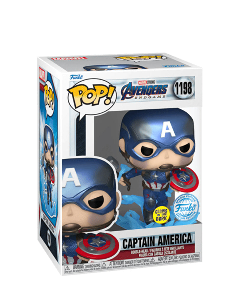 Captain America with Electrified Mjolnir (Metallic) (Glow in the Dark)
