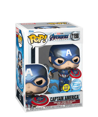 Captain America with Electrified Mjolnir (Metallic) (Glow in the Dark)