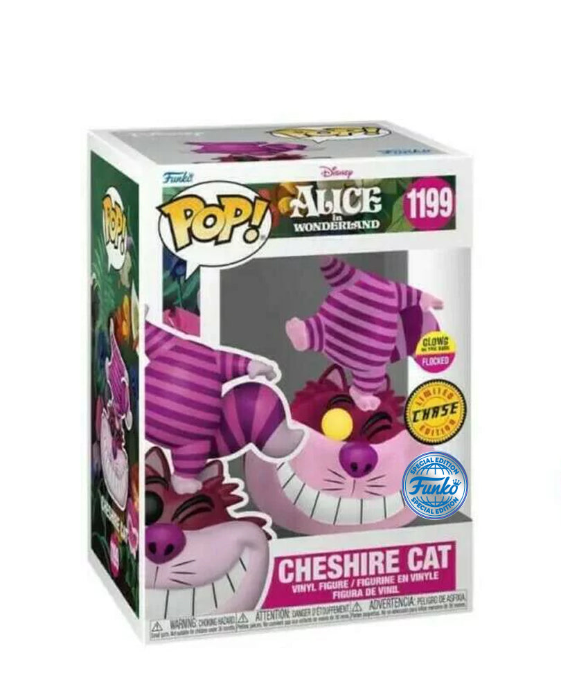 Cheshire Cat (Standing on Head) (Flocked) (Chase) Glow In The Dark
