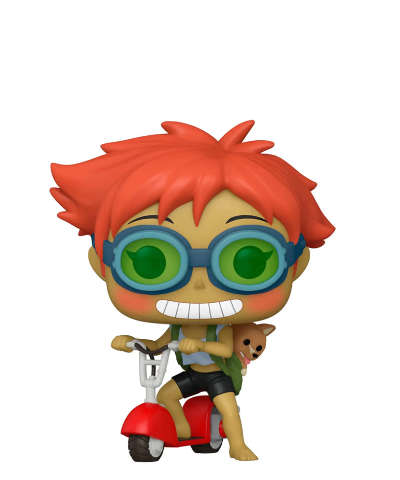 Edward on the Scooter with Ein