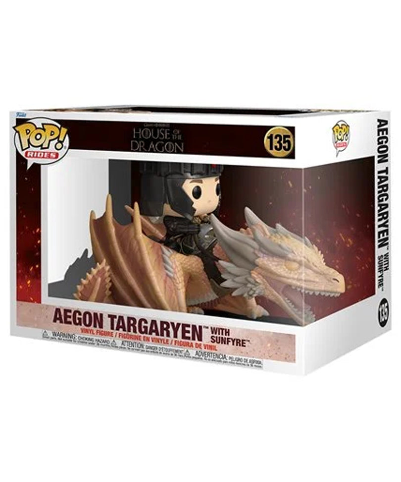 Aegon Targaryen with Sunfyre