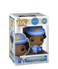 Stewardess with Blue Bag