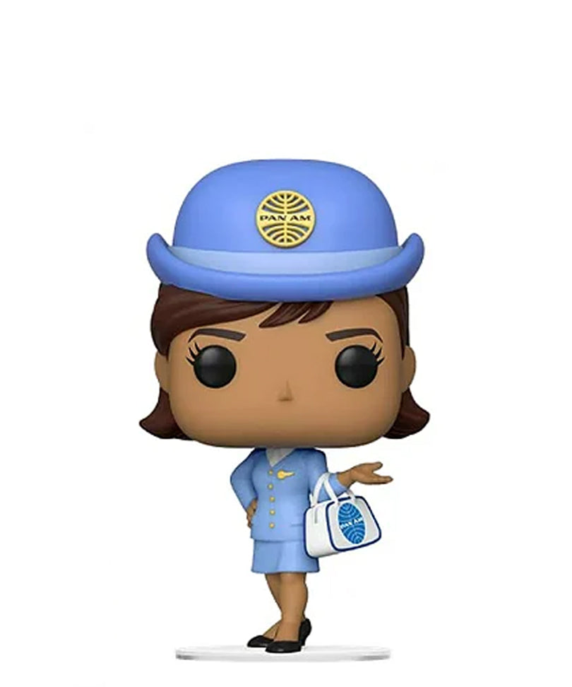Stewardess with White Bag