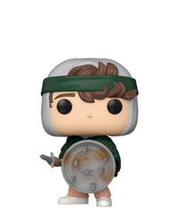 Hunter Dustin with Shield