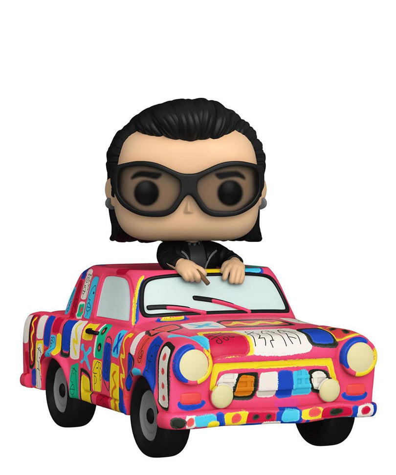 Bono with Achtung Baby Car