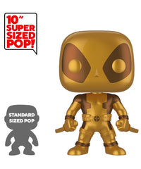 Deadpool (Two Swords) (Gold) (Metallic) (10-Inch)