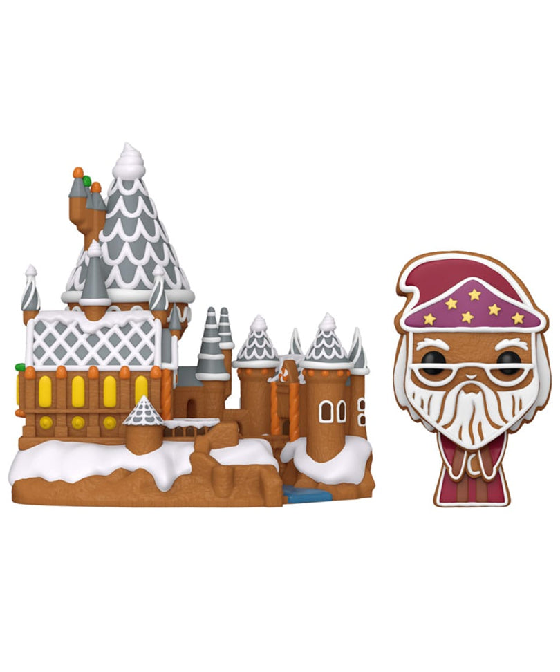 Gingerbread Albus Dumbledore and Hogwarts