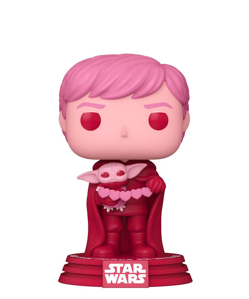 Luke Skywalker with Grogu (Valentine / Pink)