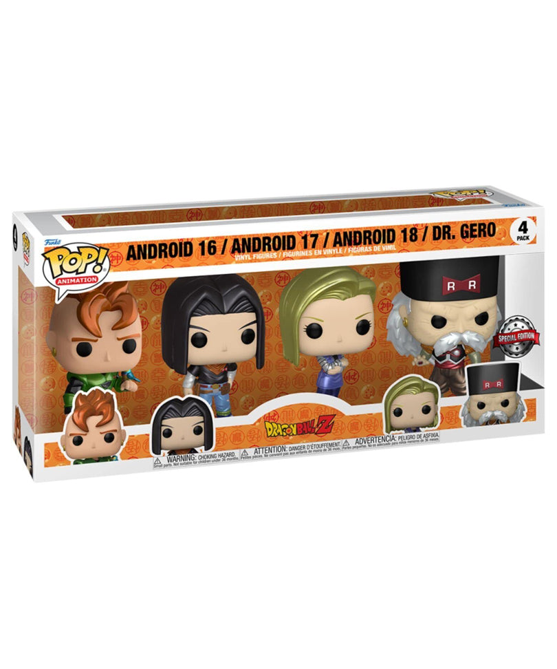 Android 16 / Android 17 / Android 18 / Dr. Gero (4-Pack)