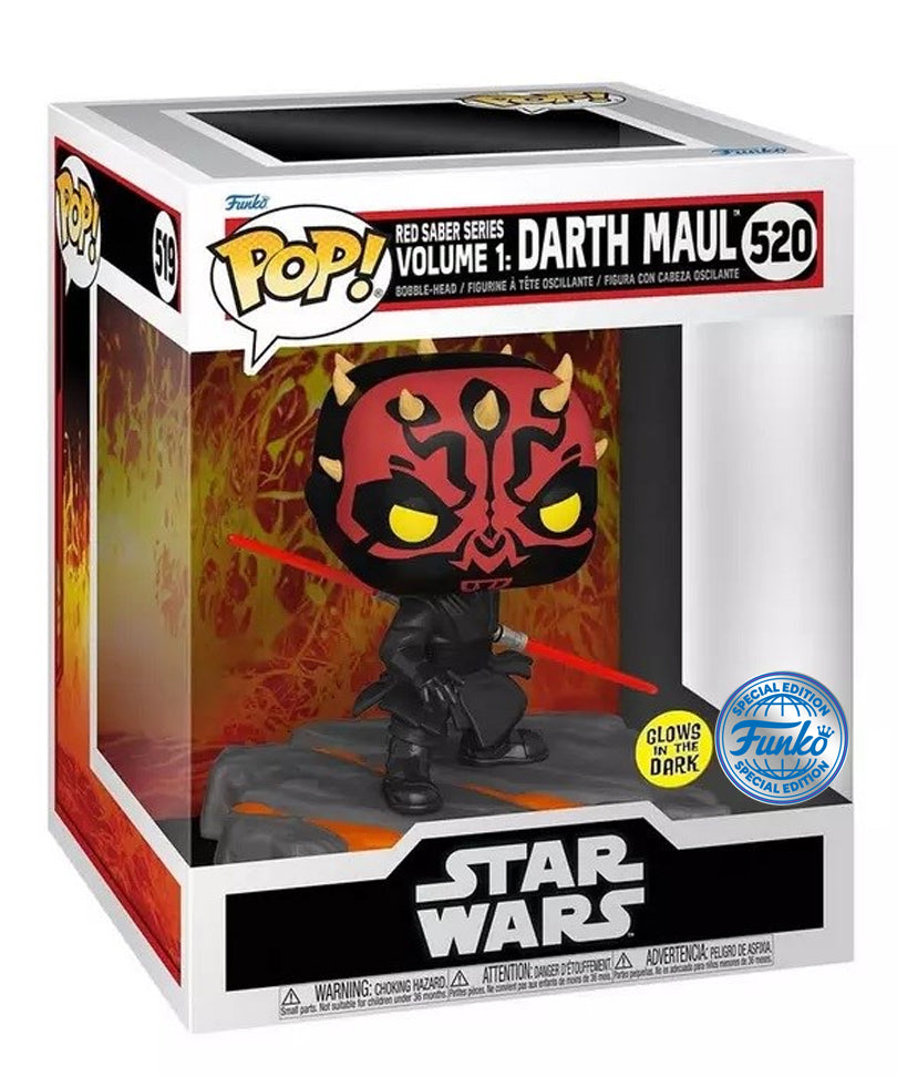 Red Saber Series Volume 1: Darth Maul (Glows in the Dark) (6-Inch)