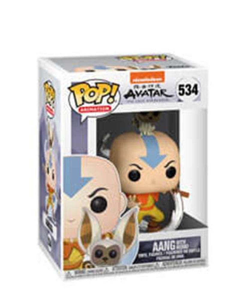 Aang with Momo