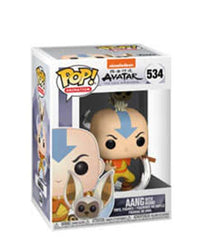 Aang with Momo